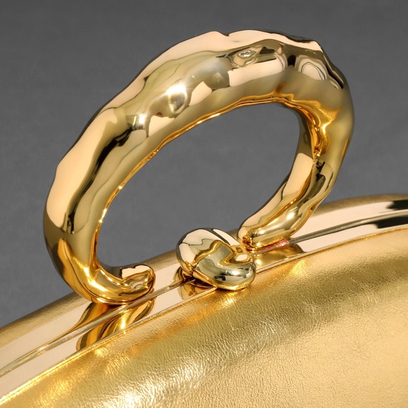 Alexis Bittar Molten Gold Bullet Minaudière - Picture 6 of 14